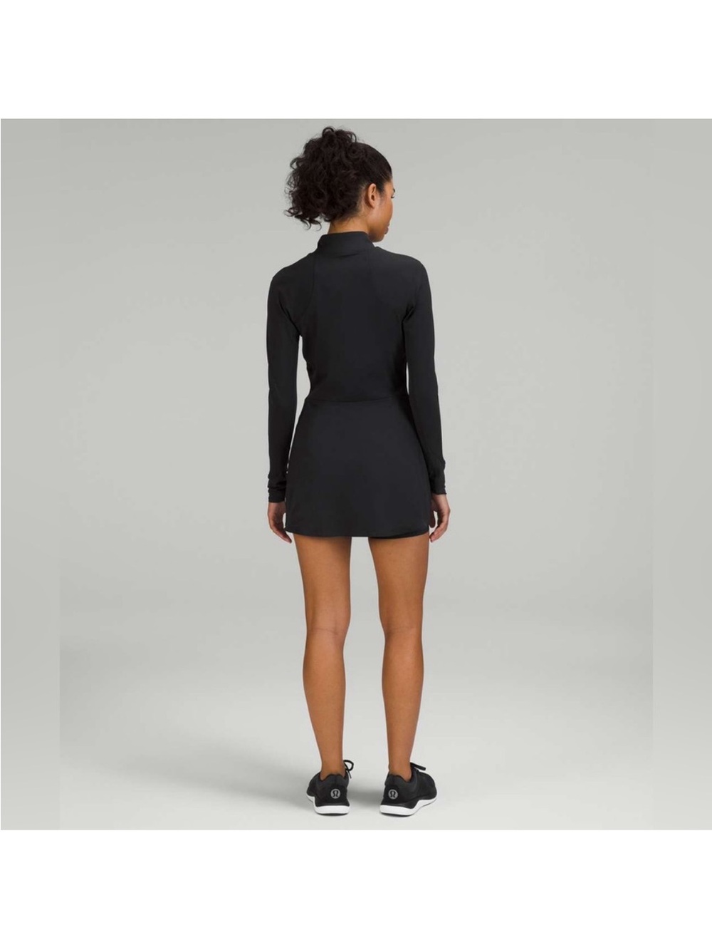 lululemon athletica Black Long-Sleeve Quarter-Zip Athletic Dress - Picture 3 of 8